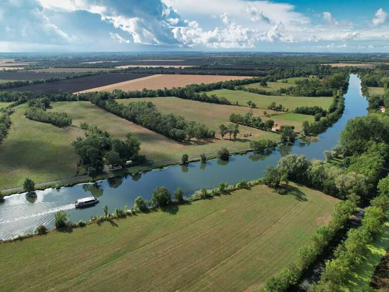 Vue aérienne du Marais Poitevin